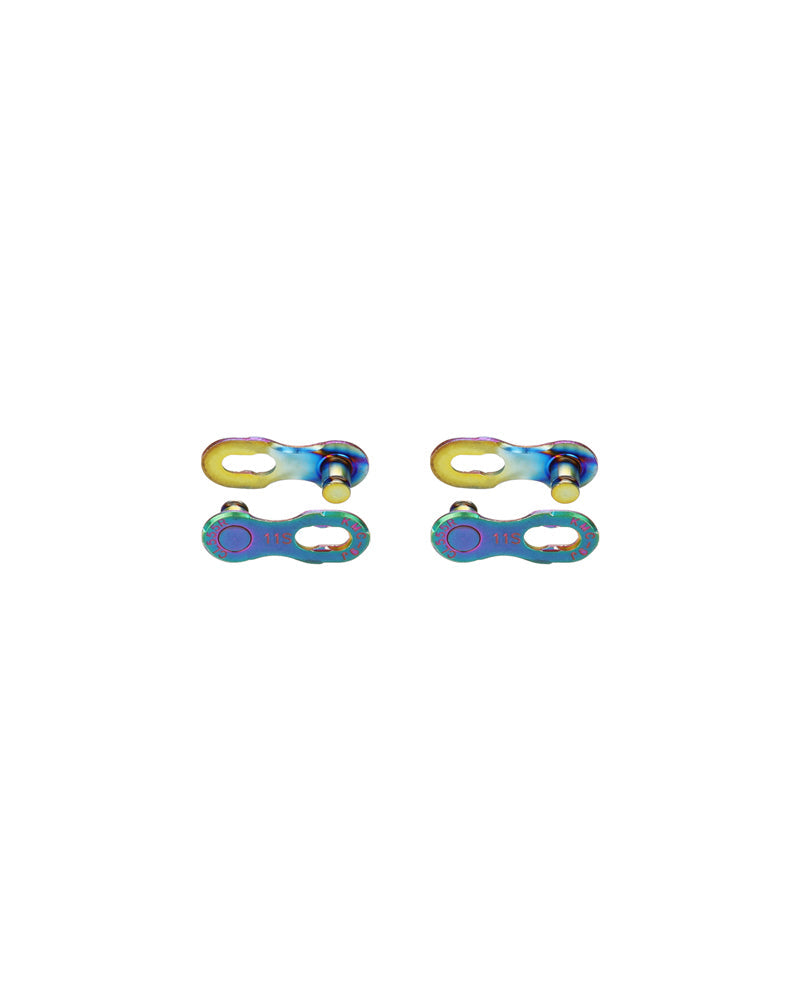 KMC 11 Speed Missing Link Chain Connector - Aurora Blue
