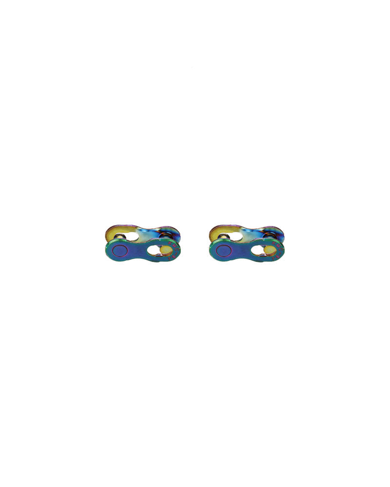 KMC 12 Speed Missing Link Chain Connector - Aurora Blue