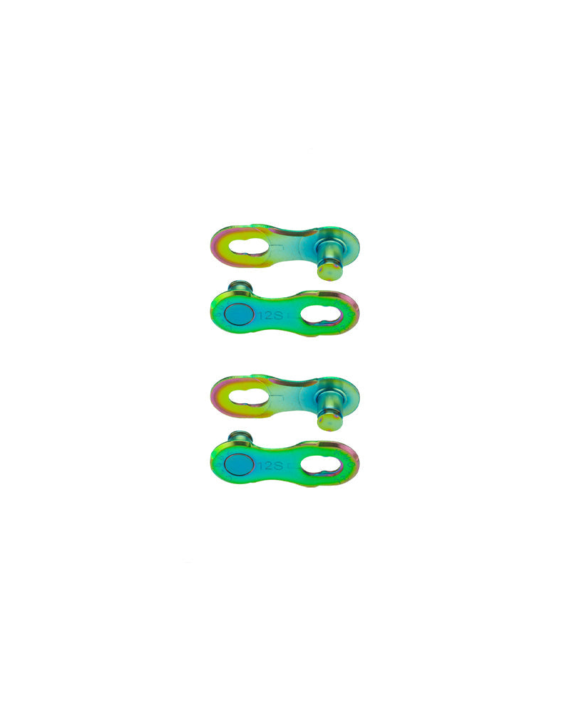 KMC 12 Speed Missing Link Chain Connector - Aurora Green