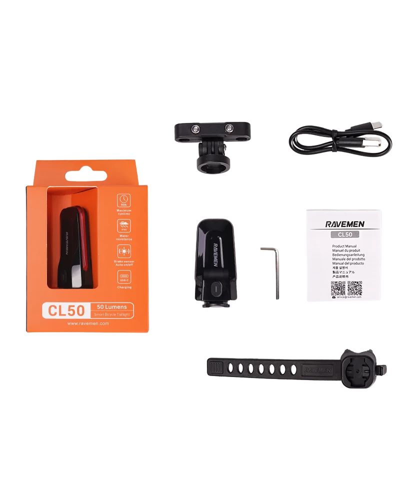 Ravemen CL50 USB Rechargeable Rear Light