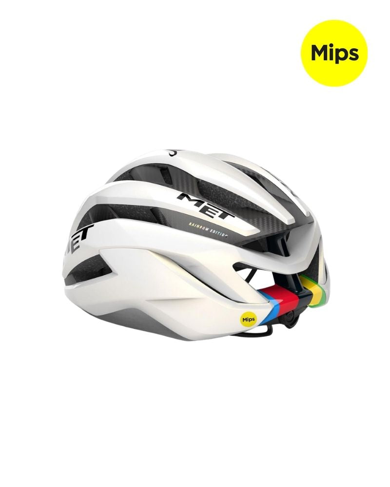 MET Trenta 3K Carbon MIPS Road Helmet - Rainbow Limited Edition