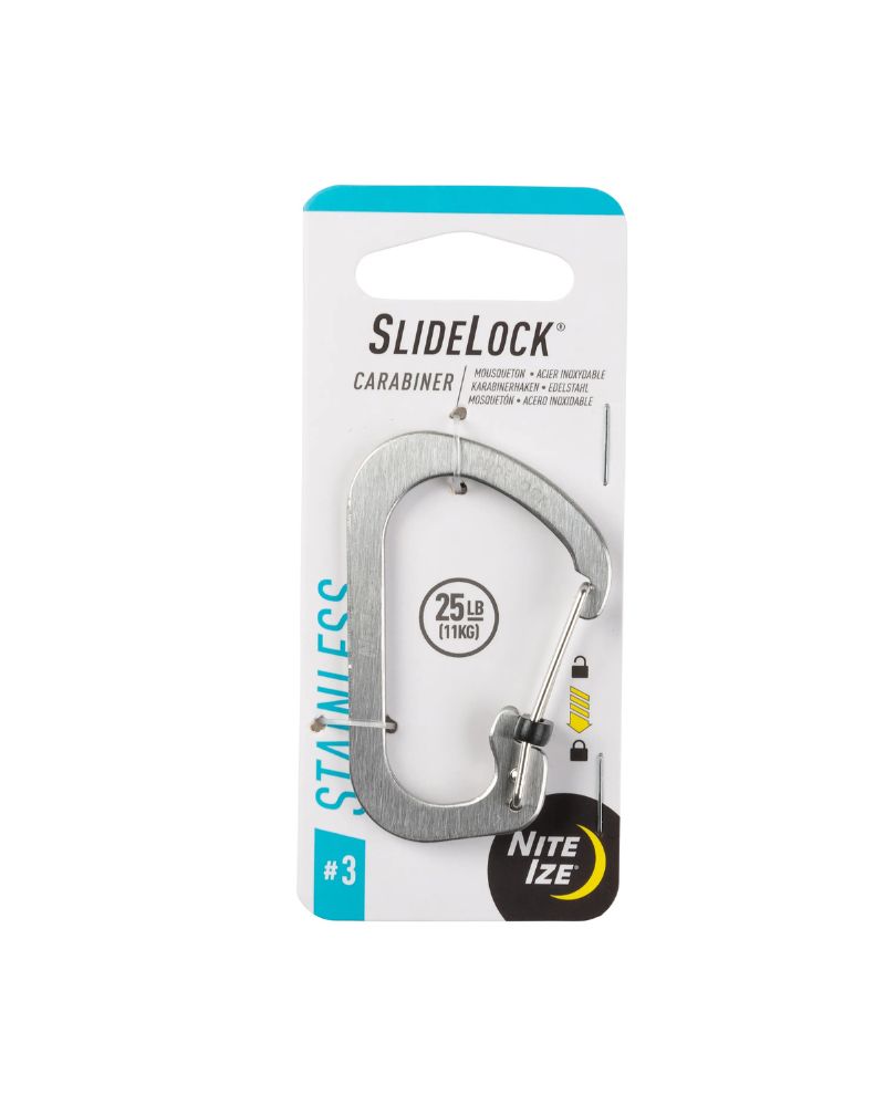 Nite Ize SlideLock® Stainless Steel Carabiner - Single pack