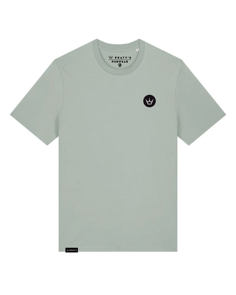 Peaty's SS26 PubWear T-Shirt - Embroidered Crown