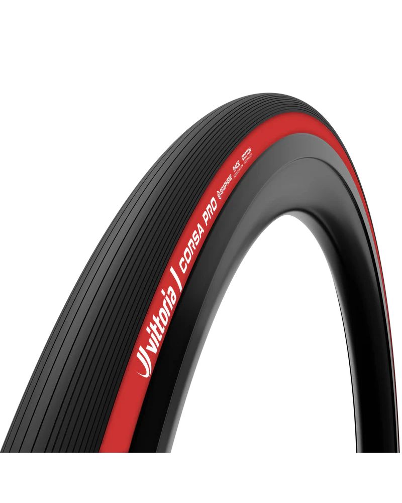 Vittoria Corsa Pro TLR Road Tyre – Limited Edition Red
